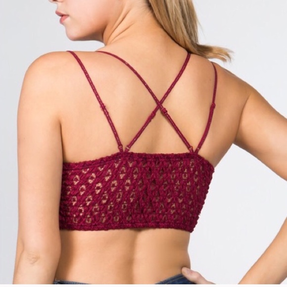 White Boho Crochet Lace Bralette Straps - Picture 4 of 4